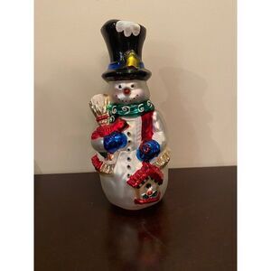 Christopher Radko Snowman Centerpiece | Christmas Collectable Snowman
